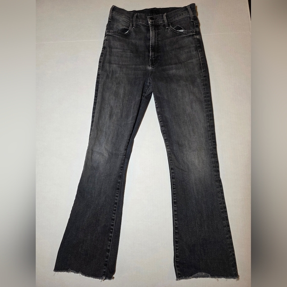 MOTHER The Hustler Ankle Fray Nightowl High Rise Jeans Size 29